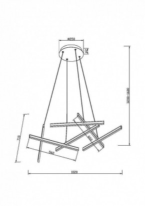 Подвесная люстра Maytoni Line MOD016PL-L80WK в Добрянке - dobryanka.mebel24.online | фото 4