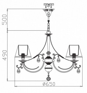 Подвесная люстра Maytoni Soffia RC093-PL-06-R в Добрянке - dobryanka.mebel24.online | фото 4