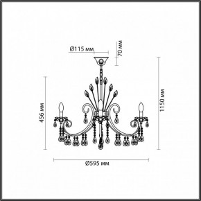 Подвесная люстра Odeon Light Versia 4977/6 в Добрянке - dobryanka.mebel24.online | фото 5