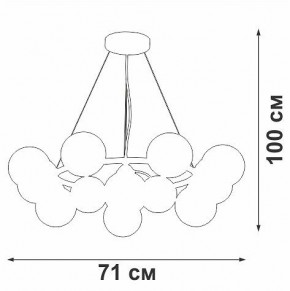 Подвесная люстра Vitaluce V48410 V48410-8/12S в Добрянке - dobryanka.mebel24.online | фото 3