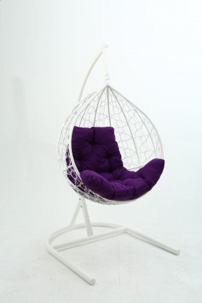 Подвесное кресло Бароло (белый/фиолетовый) в Добрянке - dobryanka.mebel24.online | фото