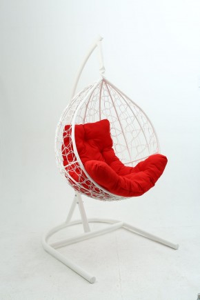 Подвесное кресло Бароло (белый/красный) в Добрянке - dobryanka.mebel24.online | фото