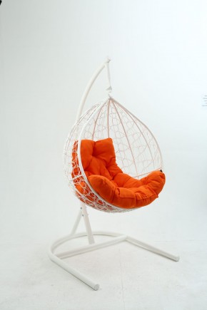 Подвесное кресло Бароло (белый/оранжевый) в Добрянке - dobryanka.mebel24.online | фото
