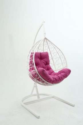 Подвесное кресло Бароло (белый/розовый) в Добрянке - dobryanka.mebel24.online | фото