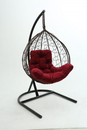 Подвесное кресло Бароло (коричневый/бордо) в Добрянке - dobryanka.mebel24.online | фото