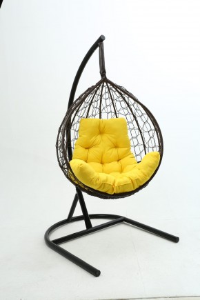 Подвесное кресло Бароло (коричневый/желтый) в Добрянке - dobryanka.mebel24.online | фото