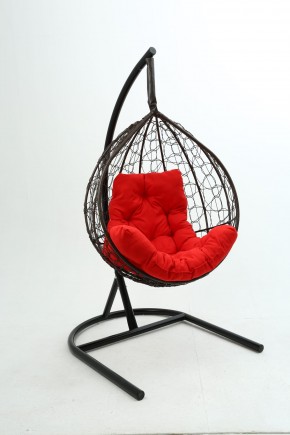 Подвесное кресло Бароло (коричневый/красный) в Добрянке - dobryanka.mebel24.online | фото