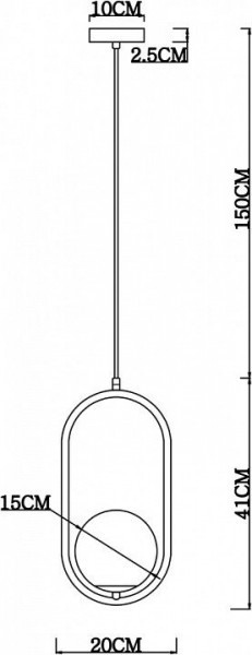 Подвесной светильник Arte Lamp Matisse A7745SP-1AB в Добрянке - dobryanka.mebel24.online | фото 4