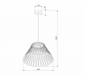 Подвесной светильник Eurosvet Cesta 40017/1 LED коричневый в Добрянке - dobryanka.mebel24.online | фото 5