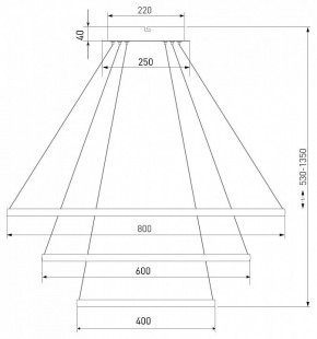 Подвесной светильник Eurosvet Collars 90264/3 черный в Добрянке - dobryanka.mebel24.online | фото 7