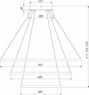 Подвесной светильник Eurosvet Collars 90264/3 латунь в Добрянке - dobryanka.mebel24.online | фото 3