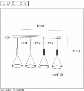 Подвесной светильник Lucide Gipsy 35410/04/30 в Добрянке - dobryanka.mebel24.online | фото 5
