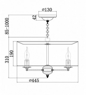 Подвесной светильник Maytoni Anna H007PL-04G в Добрянке - dobryanka.mebel24.online | фото 4