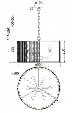 Подвесной светильник Maytoni Facet MOD094PL-06G в Добрянке - dobryanka.mebel24.online | фото 4