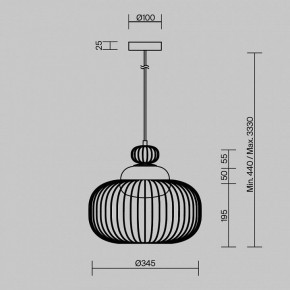 Подвесной светильник Maytoni Levitation MOD376PL-01G в Добрянке - dobryanka.mebel24.online | фото 5