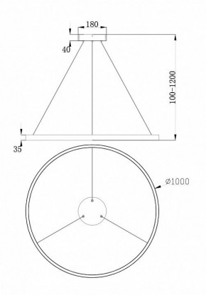 Подвесной светильник Maytoni Rim MOD058PL-L54W4K в Добрянке - dobryanka.mebel24.online | фото 4