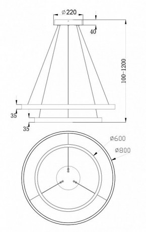 Подвесной светильник Maytoni Rim MOD058PL-L74BS4K в Добрянке - dobryanka.mebel24.online | фото 7