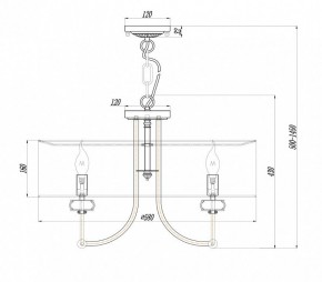 Подвесной светильник Maytoni Roma ARM006PL-06G в Добрянке - dobryanka.mebel24.online | фото 3