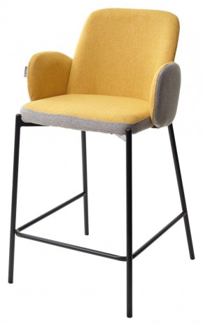 Полубарный стул NYX (H=65cm) VF106 желтый / VF120 серый М-City в Добрянке - dobryanka.mebel24.online | фото 1