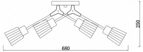 Потолочная люстра Escada Felicia 1137/6P в Добрянке - dobryanka.mebel24.online | фото 3