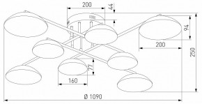 Потолочная люстра Eurosvet Ripple 50389 LED латунь в Добрянке - dobryanka.mebel24.online | фото 5