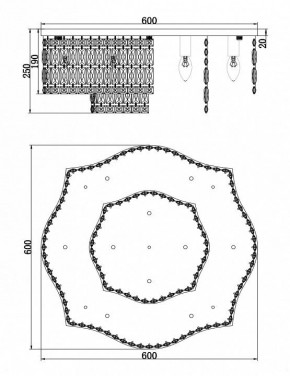 Потолочная люстра Maytoni Dune DIA005CL-10CH в Добрянке - dobryanka.mebel24.online | фото 2