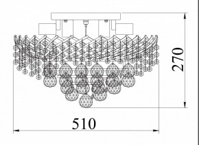 Потолочная люстра Maytoni Karolina DIA120-09-G в Добрянке - dobryanka.mebel24.online | фото 4