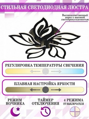 Потолочная люстра Natali Kovaltseva High-Tech Led Lamps HIGH-TECH LED LAMPS 82006 BLACK в Добрянке - dobryanka.mebel24.online | фото 5