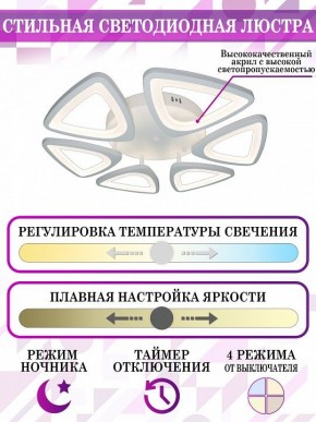 Потолочная люстра Natali Kovaltseva Smart home LED LAMPS 81216 в Добрянке - dobryanka.mebel24.online | фото 5