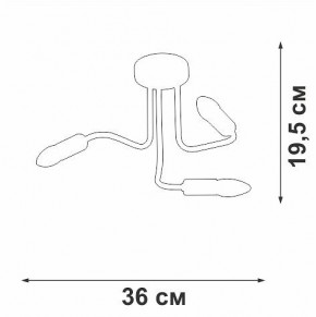 Потолочная люстра Vitaluce V3023 V3023-1/3PL в Добрянке - dobryanka.mebel24.online | фото 2