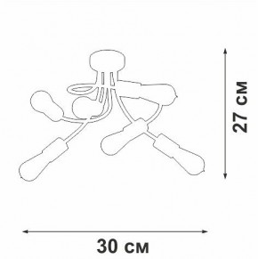 Потолочная люстра Vitaluce V3928 V3928-1/6PL в Добрянке - dobryanka.mebel24.online | фото 4