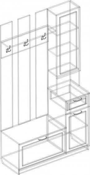 Прихожая Александрия (модульная) в Добрянке - dobryanka.mebel24.online | фото 5