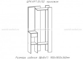 КРИТ-1 Прихожая (Делано светлый) в Добрянке - dobryanka.mebel24.online | фото 2