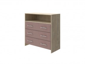 PROxSON Комод Varna (ЛДСП Бунратти+ткань Бунратти/Ultra Горячий шоколад) 90x40 в Добрянке - dobryanka.mebel24.online | фото