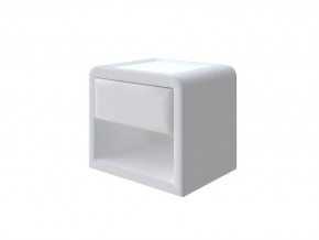 PROxSON Тумба Cube (Ткань: Велюр Teddy Снежный) 52x41 в Добрянке - dobryanka.mebel24.online | фото 1