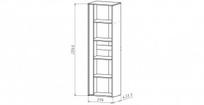 ЛИНДА-1 Шкаф 1-о дверный для белья (ЛНД.01) в Добрянке - dobryanka.mebel24.online | фото 2