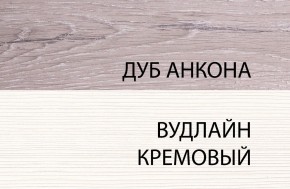 Шкаф 1D, OLIVIA, цвет вудлайн крем/дуб анкона в Добрянке - dobryanka.mebel24.online | фото 3