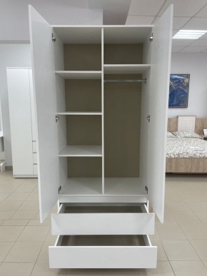 Шкаф 2-ств. с 2 ящиками "Бьянко" в Добрянке - dobryanka.mebel24.online | фото 2