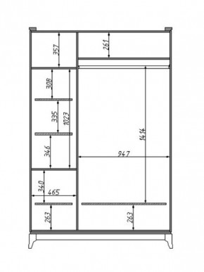Шкаф для одежды Сабрина (ММ-302-01/03) с зеркалом в Добрянке - dobryanka.mebel24.online | фото