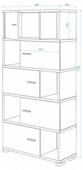 Шкаф комбинированный Домино СБ-30/5 в Добрянке - dobryanka.mebel24.online | фото 2