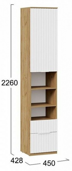 Шкаф комбинированный Хилтон Исп. 2 в Добрянке - dobryanka.mebel24.online | фото 8