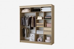 Шкаф-купе Фаворит 2.0 серия Альянс (дуб сонома) в Добрянке - dobryanka.mebel24.online | фото 2