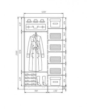 Шкаф-купе ХИТ 22-4-12-22 (420) в Добрянке - dobryanka.mebel24.online | фото 5