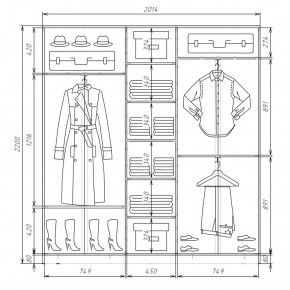 Шкаф-купе ХИТ 22-4-20-111 (420) в Добрянке - dobryanka.mebel24.online | фото 2