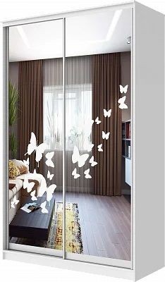 Шкаф-купе ХИТ 24-12-66 БАБОЧКИ в Добрянке - dobryanka.mebel24.online | фото