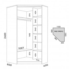 Шкаф-купе ХИТ-У-L-24-64-15 в Добрянке - dobryanka.mebel24.online | фото 3