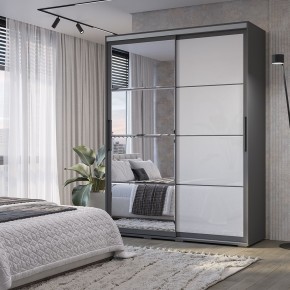 Шкаф-купе Крафт-6 1.6 м ШКК-06 (графит) в Добрянке - dobryanka.mebel24.online | фото