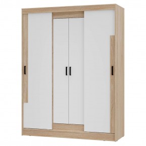 Шкаф-купе Смарт ШКК-06 (дуб сонома/белый) в Добрянке - dobryanka.mebel24.online | фото 2