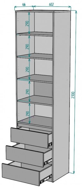 Шкаф Мальта H156 в Добрянке - dobryanka.mebel24.online | фото 2