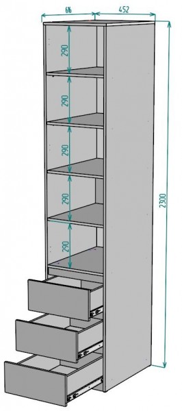 Шкаф Мальта H161 в Добрянке - dobryanka.mebel24.online | фото 2
